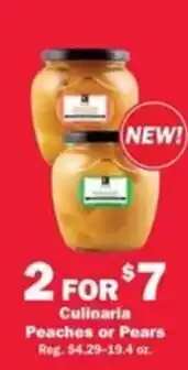 Schnucks Culinaria Peaches or Pears offer
