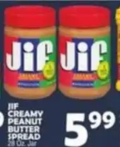 Bravo Supermarkets Jif peanut butter spread offer