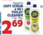 Bravo Supermarkets Sapphire soft scrub 4 in 1 toilet cleaner offer