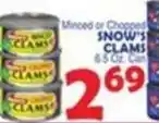 Bravo Supermarkets Minced or chopped snow's clams offer