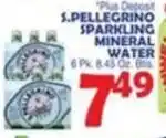Bravo Supermarkets S.Pellegrino sparkling mineral water offer