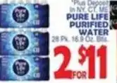 Bravo Supermarkets Pure Life purified water offer