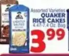 Bravo Supermarkets Quaker rice cakes offer
