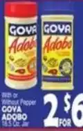 Bravo Supermarkets Goya Adobo offer