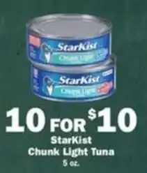 Schnucks Starkist Chunk Light Tuna offer