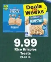 Schnucks Rice Krispies Treats offer