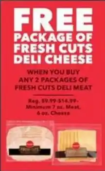 Schnucks Fresh cuts deli cheese offer