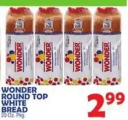 Bravo Supermarkets Wonder round top white bread offer