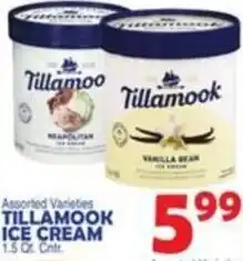 Bravo Supermarkets Tillamook ice cream offer