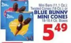 Bravo Supermarkets blue bunny mini cones offer