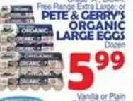 Bravo Supermarkets Pete & Gerry's Organic Large Eggs offer