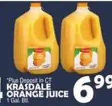 Bravo Supermarkets Krasdale orange juice offer