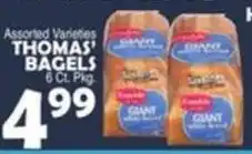 Bravo Supermarkets Thomas' bagels offer