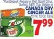 Bravo Supermarkets Sunkist, Canada Dry Ginger Ale offer