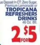 Bravo Supermarkets Tropicana Refreshers Drinks offer