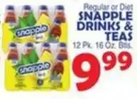 Bravo Supermarkets Snapple drinks & teas offer