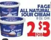 Bravo Supermarkets Fage all natural sour cream offer