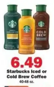 Schnucks Starbucks Iced or Cold Brew Coffee offer