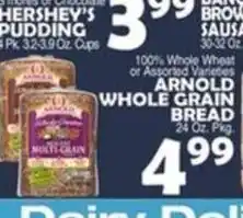 Bravo Supermarkets Arnold whole grain bread offer