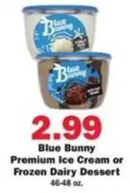 Schnucks Blue Bunny Premium Ice Cream or Frozen Dairy Dessert offer
