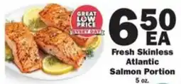 Schnucks Fresh Skinless Atlantic Salmon Portion offer