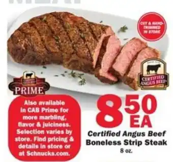 Certified Angus Beef Boneless Strip Steak
