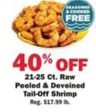 Schnucks Seasoned & Cooked Free Tail-Off Shrimp offer