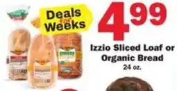 Schnucks Izzio Sliced Loaf or Organic Bread offer
