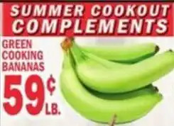 Bravo Supermarkets Green cooking bananas offer