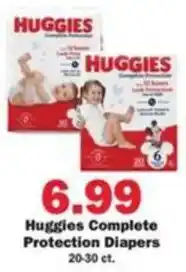 Schnucks Huggies Complete Protection Diapers offer