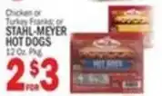 Bravo Supermarkets Stahl-meyer hot dogs offer