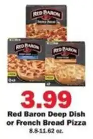 Schnucks Red Baron Deep Dish or French Bread Pizza offer