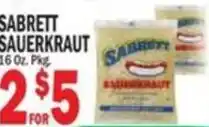 Bravo Supermarkets Sabrett sauerkraut offer