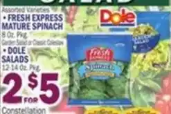 Bravo Supermarkets Dole fresh express mature spinach offer