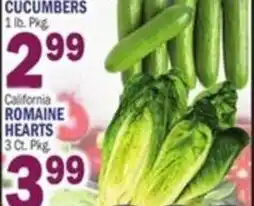 Bravo Supermarkets California romaine hearts offer