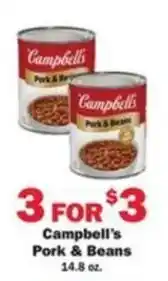 Schnucks Campbell's Pork & Beans offer