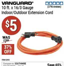 Harbor Freight Tools Vanguard indoor/outdoor extension cord offer