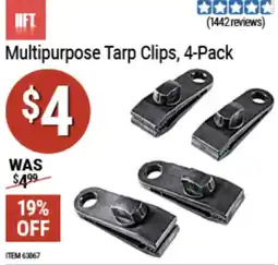 Harbor Freight Tools Hft multipurpose tarp clips offer