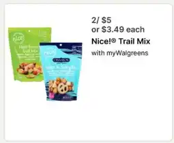 Walgreens Nice! Trail Mix offer