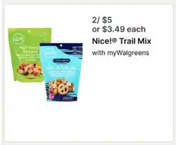 Walgreens Nice! Trail Mix offer