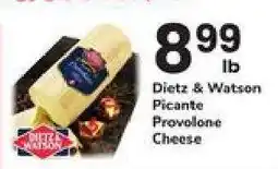 Safeway Dietz & Watson Picante Provolone Cheese offer