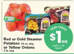 Safeway Red or Gold Steamer Potatoes or Yellow Onions offer