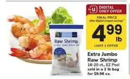 Safeway Extra Jumbo Raw Shrimp offer