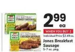 Safeway Jones Breakfast Sausage offer