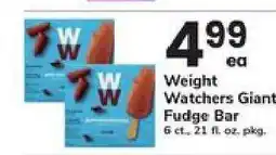 Safeway Weight Watchers Giant Fudge Bar offer