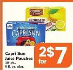 Safeway Capri Sun Juice Pouches offer