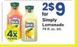 Safeway Simply Lemonade offer
