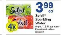 Safeway Soleil Sparkling Water offer