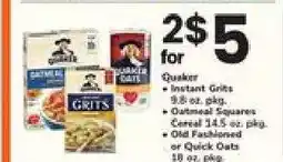 Safeway Quaker Products offer