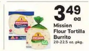 Safeway Mission Flour Tortilla Burrito offer
